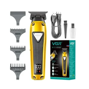 Maquina Patillera Recargable Inalámbrica Barberia Profesional VGR 913 Trimmer