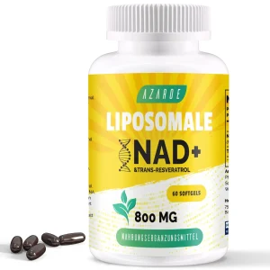 NAD+ Liposomal con Trans-Resveratrol 800mg - Alta Absorción y Reparación Celular